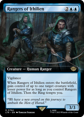 {R} Rangers of Ithilien (Extended Art) (Burst Foil) [The Lord of the Rings: Tales of Middle-Earth][LTR 764]