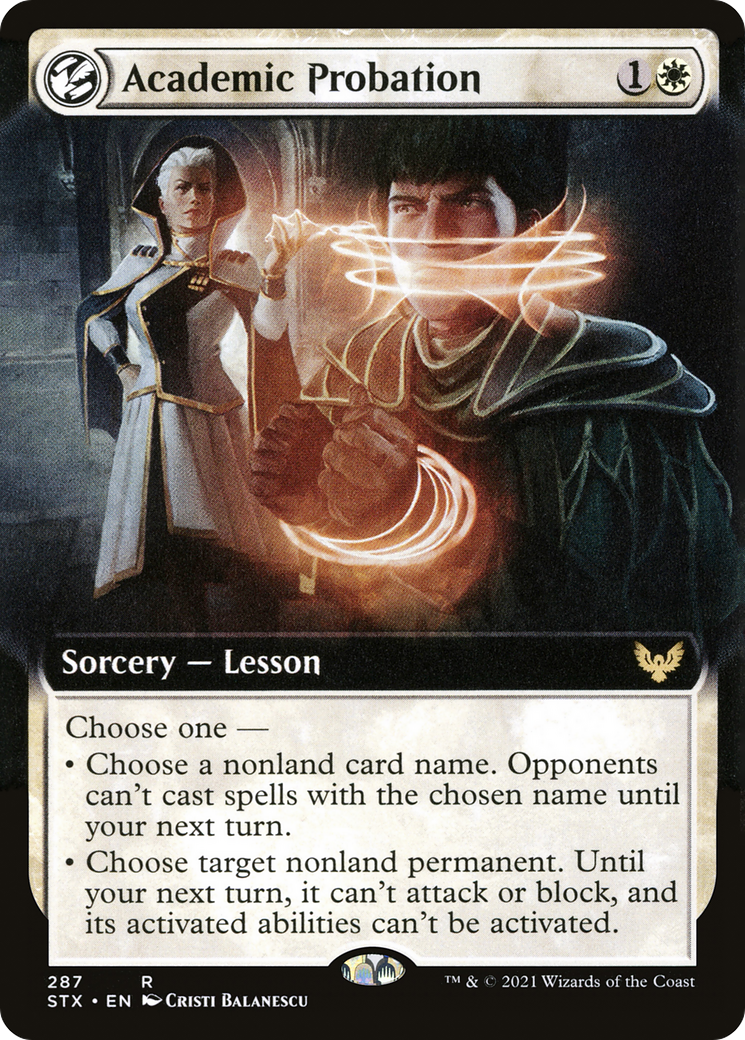 {R} Academic Probation (Extended Art) [Strixhaven: School of Mages][STX 287]