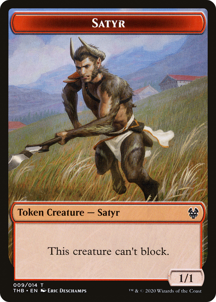 {T} Satyr Token [Theros Beyond Death Tokens][TTHB 009]