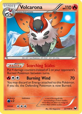 [PKM] Volcarona (22/108) [Black & White: Dark Explorers]