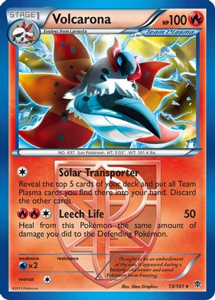 [PKM-R] Volcarona (13/101) [Black & White: Plasma Blast]