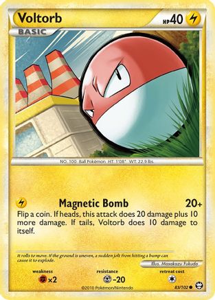 [PKM] Voltorb (83/102) [HeartGold & SoulSilver: Triumphant]
