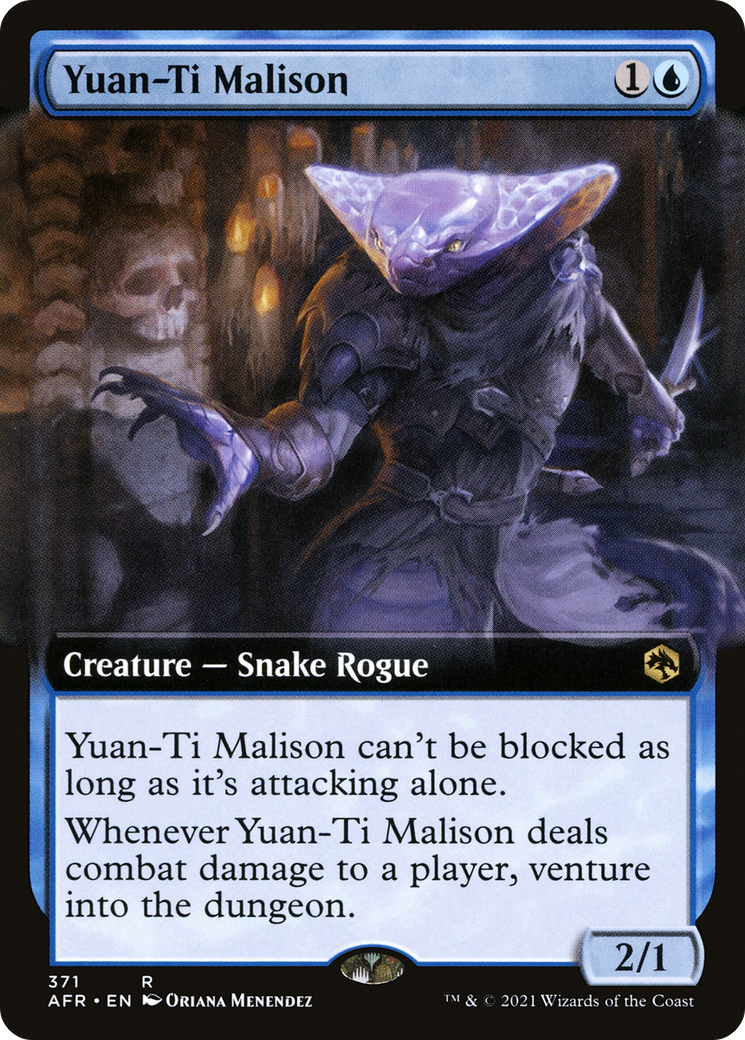 {R} Yuan-Ti Malison (Extended Art) [Dungeons & Dragons: Adventures in the Forgotten Realms][AFR 371]