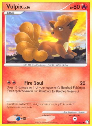 [PKM] Vulpix (107/123) [Diamond & Pearl: Mysterious Treasures]