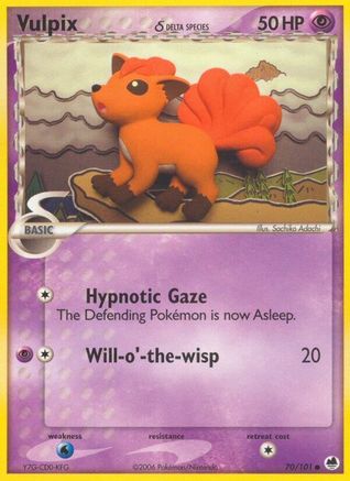 [PKM-C] Vulpix (70/101) (Delta Species) (Stamped) [EX: Dragon Frontiers]