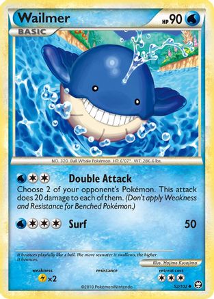 [PKM] Wailmer (52/102) [HeartGold & SoulSilver: Triumphant]