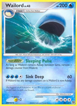 [PKM-R] Wailord (30/106) [Diamond & Pearl: Great Encounters]