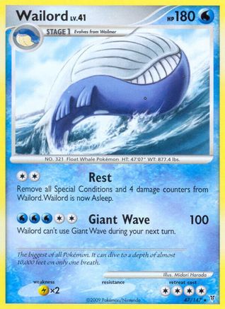 [PKM-R] Wailord (47/147) [Platinum: Supreme Victors]