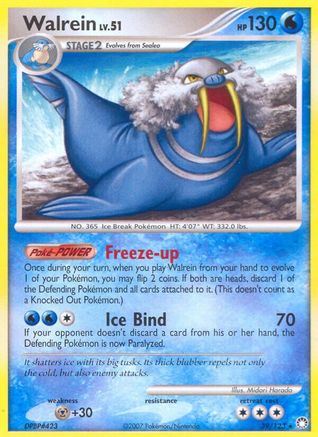 [PKM-R] Walrein (39/123) [Diamond & Pearl: Mysterious Treasures]
