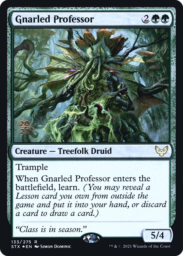 {R} Gnarled Professor [Strixhaven: School of Mages Prerelease Promos][PR STX 133]