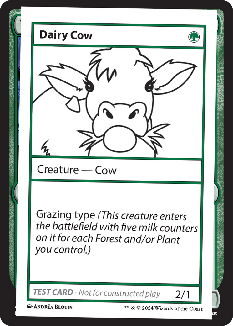 {C} Dairy Cow [Mystery Booster 2 Playtest Cards][MB2 PLAYTEST]
