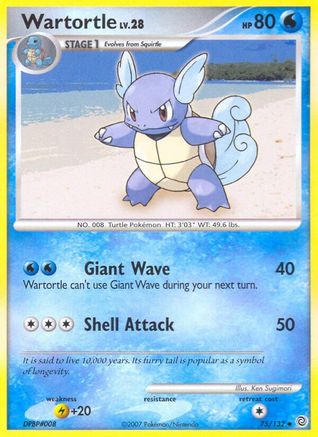 [PKM] Wartortle (75/132) [Diamond & Pearl: Secret Wonders]