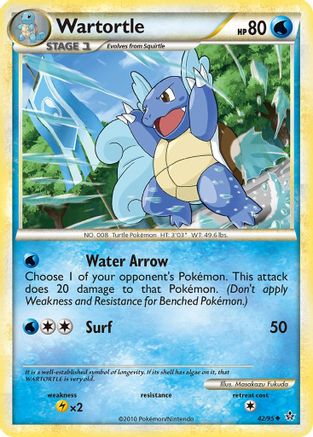 [PKM-C] Wartortle (42/95) [HeartGold & SoulSilver: Unleashed]