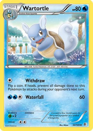 [PKM-C] Wartortle (30/149) [Black & White: Boundaries Crossed]