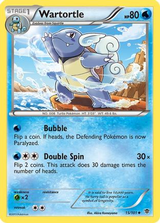 [PKM-C] Wartortle (15/101) [Black & White: Plasma Blast]