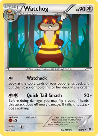 [PKM] Watchog (79/98) [Black & White: Emerging Powers]