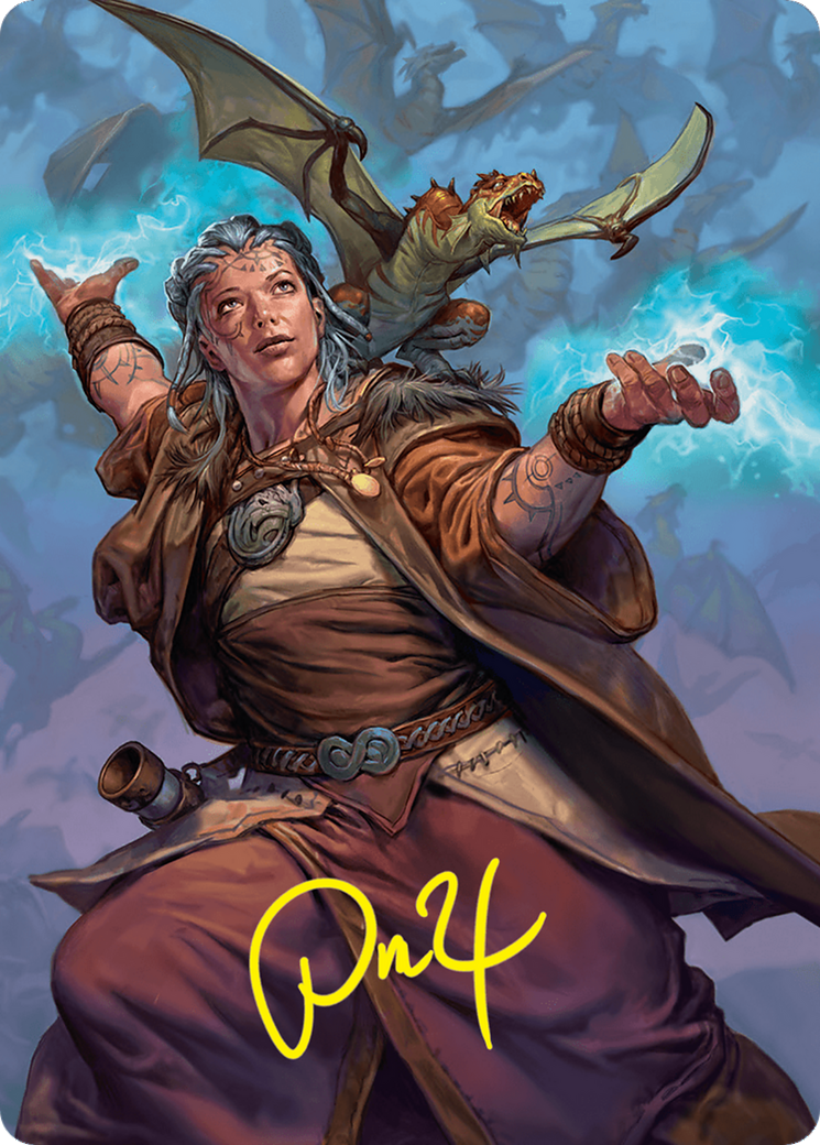 {A} Drake Hatcher 2 Art Card (29/54) (Gold-Stamped Signature) [Foundations Art Series][GS AFDN 029]
