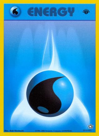 [PKM BE] Water Energy (111/111) [Neo Genesis 1st Edition]