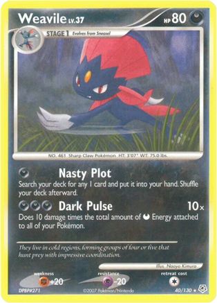 [PKM-R] Weavile (40/130) [Diamond & Pearl: Base Set]
