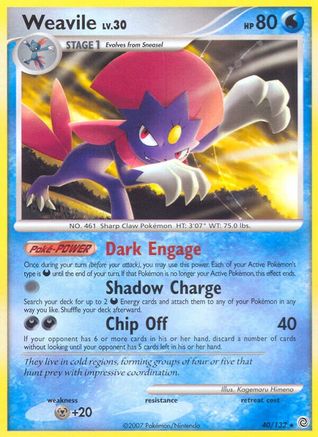 [PKM] Weavile (40/132) [Diamond & Pearl: Secret Wonders]