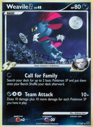 [PKM] Weavile G (17/127) [Platinum: Base Set]