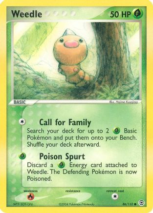 [PKM] Weedle (86/112) [EX: FireRed & LeafGreen]