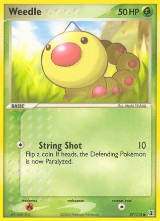 [PKM] Weedle (87/113) (Stamped) [EX: Delta Species]