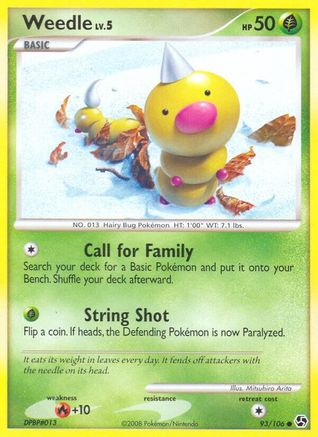 [PKM] Weedle (93/106) [Diamond & Pearl: Great Encounters]