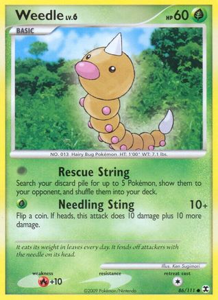 [PKM] Weedle (86/111) [Platinum: Rising Rivals]