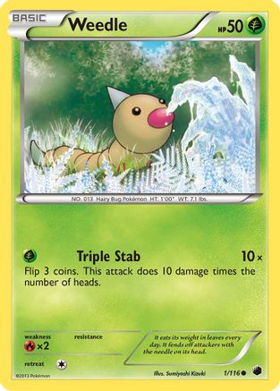 [PKM-C] Weedle (1/116) [Black & White: Plasma Freeze]