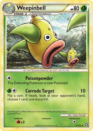 [PKM] Weepinbell (53/102) [HeartGold & SoulSilver: Triumphant]