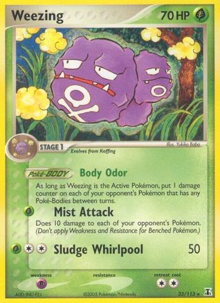 [PKM-R] Weezing (33/113) (Stamped) [EX: Delta Species]