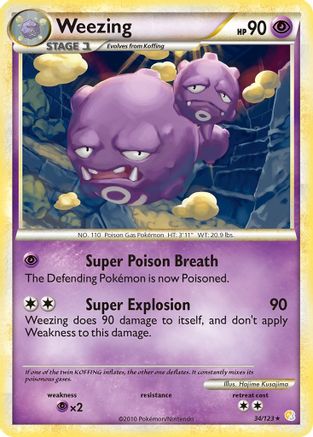 [PKM] Weezing (34/123) [HeartGold & SoulSilver: Base Set]