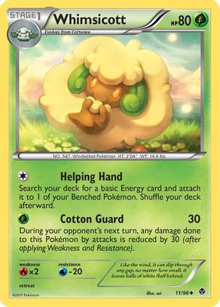 [PKM] Whimsicott (11/98) [Black & White: Emerging Powers]