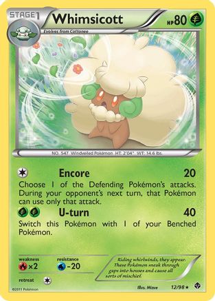 [PKM] Whimsicott (12/98) [Black & White: Emerging Powers]