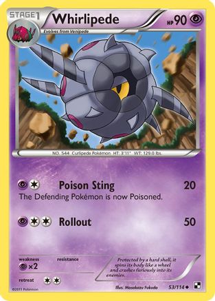 [PKM] Whirlipede (53/114) [Black & White: Base Set]