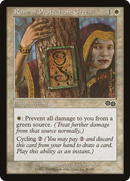{C} Rune of Protection: Green [Urza's Saga][USG 038]