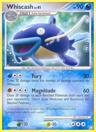 [PKM] Whiscash (40/123) [Diamond & Pearl: Mysterious Treasures]