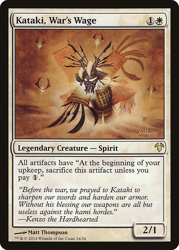 {R} Kataki, War's Wage [Modern Event Deck 2014][MD1 024]