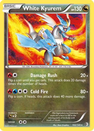 [PKM] White Kyurem (102/149) [Black & White: Boundaries Crossed]
