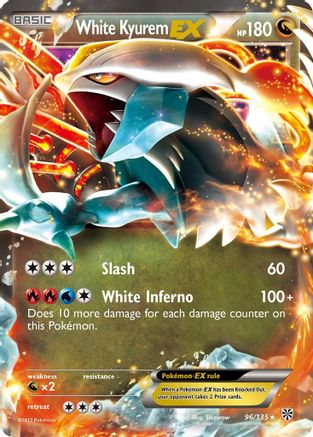[PKM] White Kyurem EX (96/135) [Black & White: Plasma Storm]