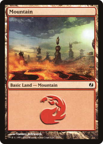 {B}[DDI 075] Mountain (75) [Duel Decks: Venser vs. Koth]