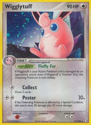 [PKM-R] Wigglytuff (13/100) (Stamped) [EX: Crystal Guardians]