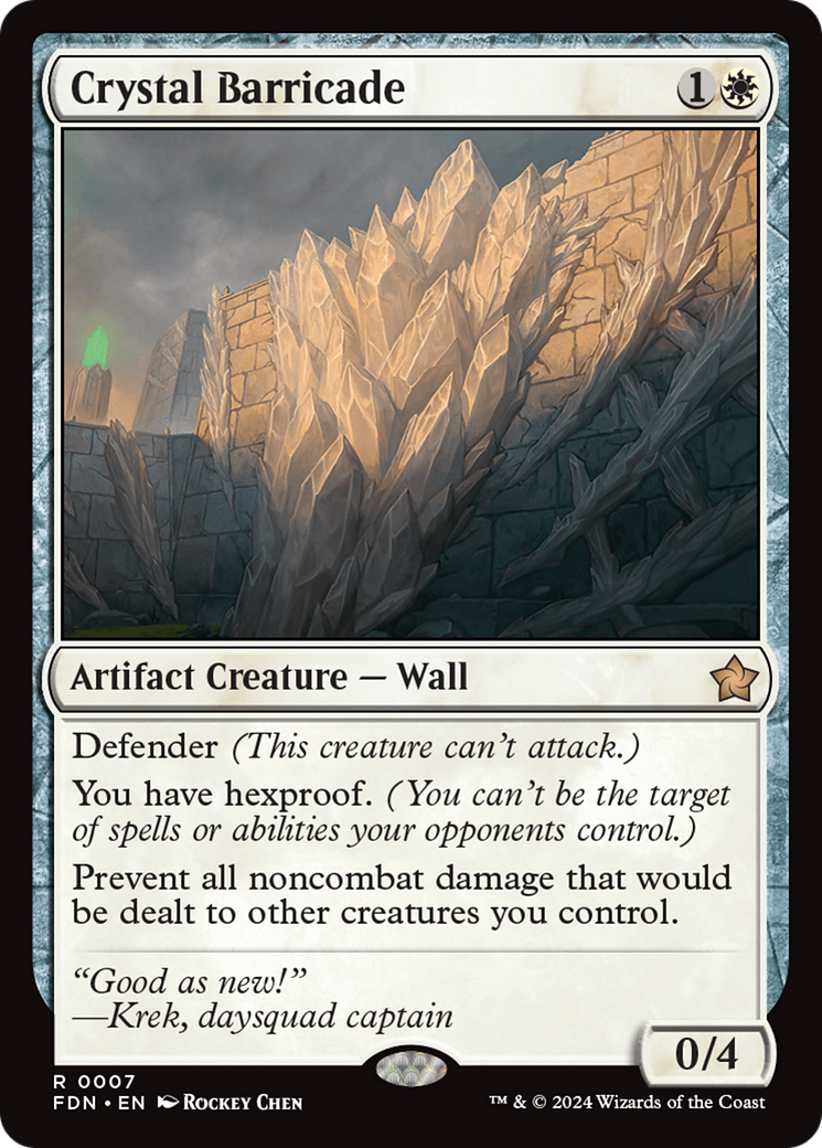 {@R} Crystal Barricade [Foundations][FDN 007]