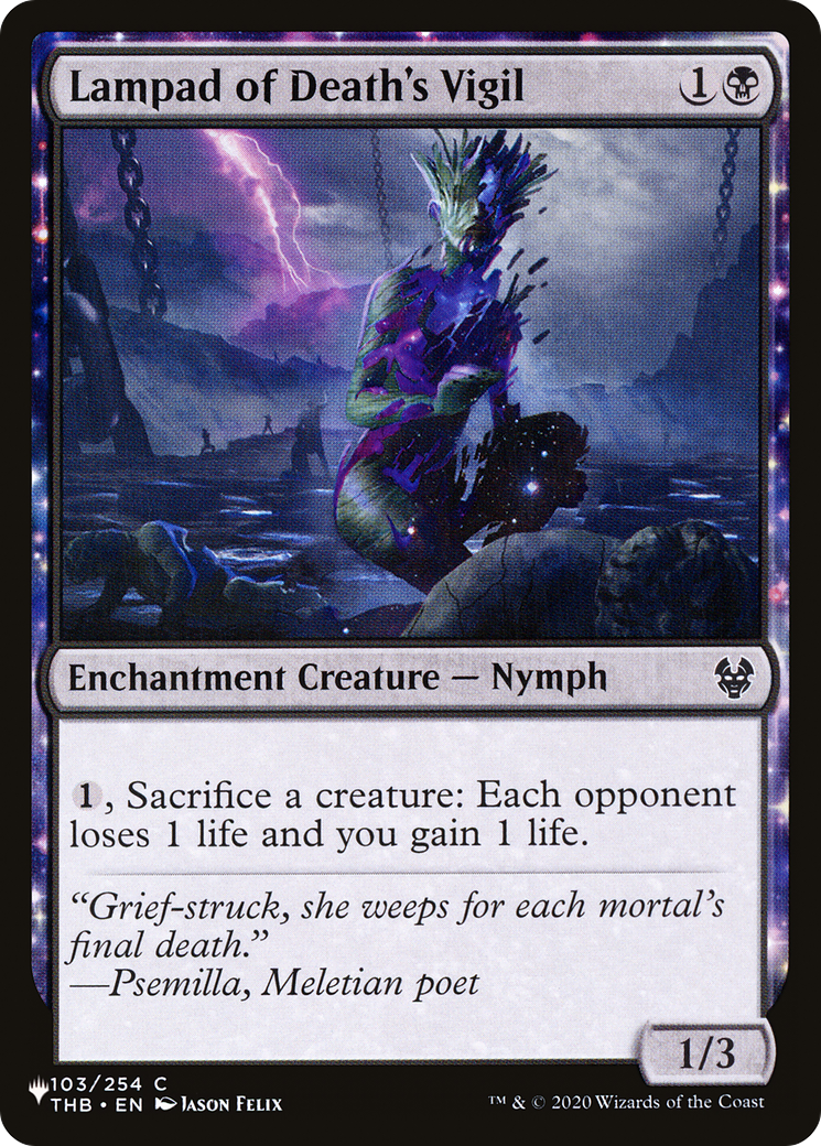 Lampad of Death's Vigil [LIST 103/254] : (enchantment)