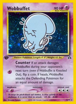 [PKM-R] Wobbuffet (16/75) [Neo Discovery 1st Edition]