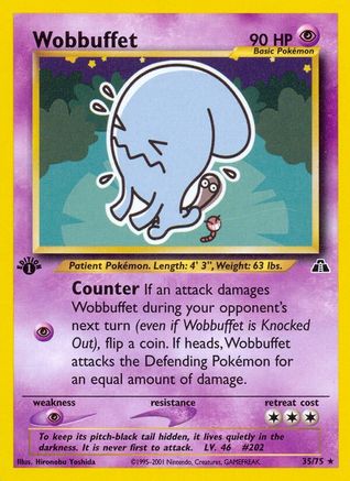[PKM] Wobbuffet (35/75) [Neo Discovery 1st Edition]