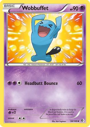 [PKM-C] Wobbuffet (58/149) [Black & White: Boundaries Crossed]
