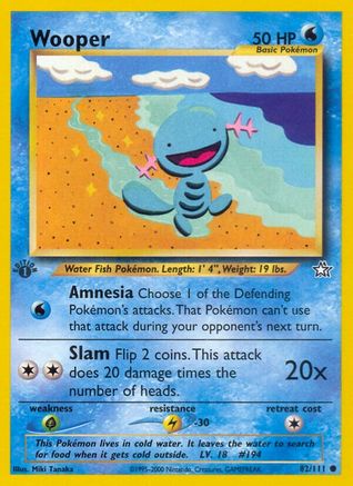 [PKM] Wooper (82/111) [Neo Genesis 1st Edition]