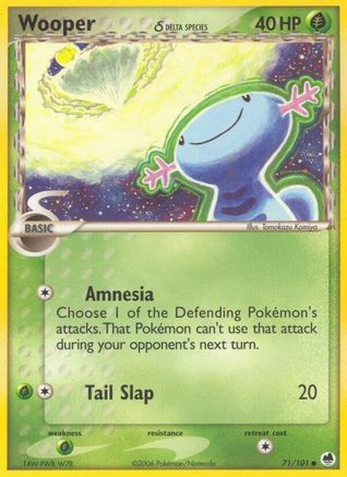 [PKM-C] Wooper (71/101) (Delta Species) (Stamped) [EX: Dragon Frontiers]